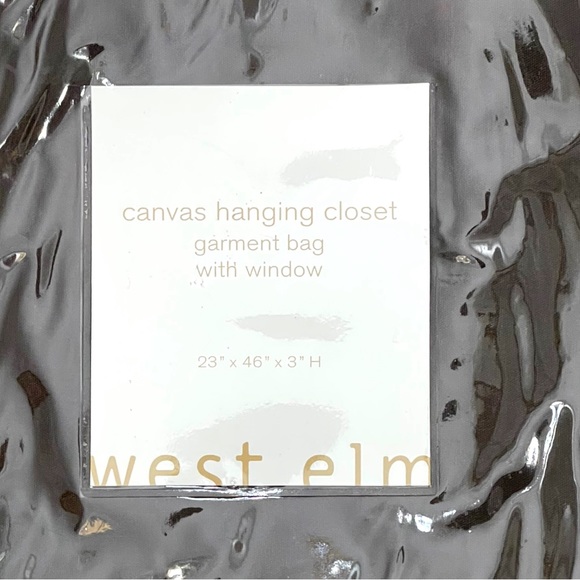 West Elm canvas hanging closet garment bag with window
23" × 46" × 3" H‎ NIB - Picture 2 of 2